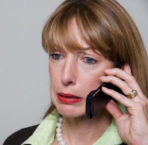 woman calling