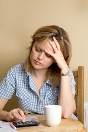 woman with Calculator