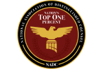 National Association of Distinguished Counsel Top One Percent award seal with a gold eagle logo